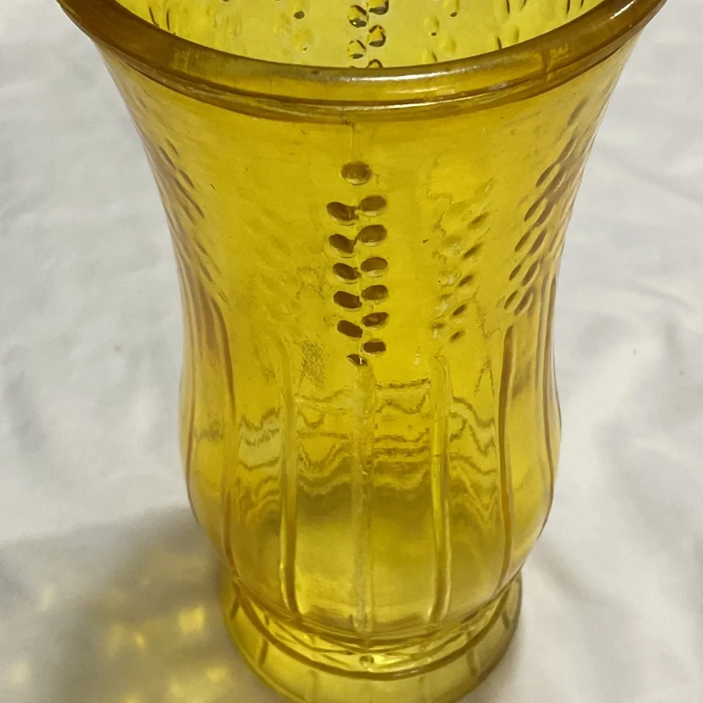 Yellow Glass Vase
